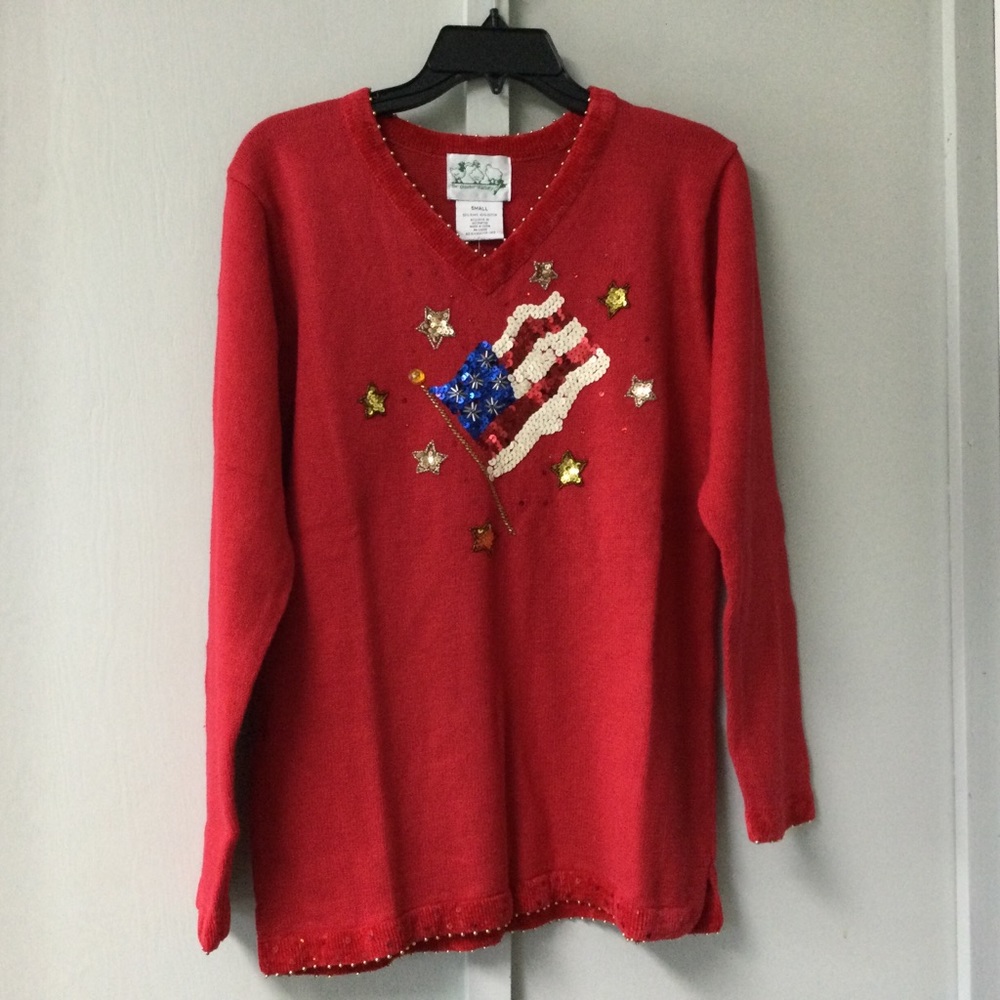 The Quacker Factory Size Small Patriotic Red Whit… - image 2